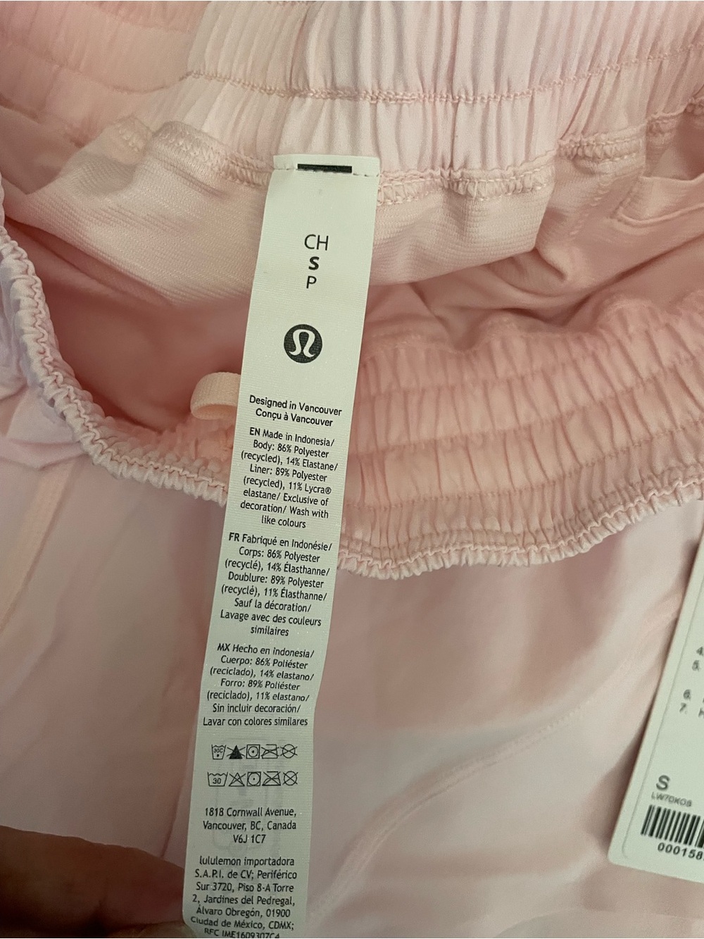 Lululemon NWT Shake It Out High Rise Run 2.5 Athletic Shorts light pink Size S - Picture 8 of 10